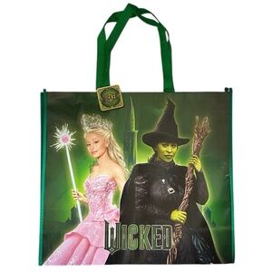 WICKED Elphaba & Glinda XL Shopping Tote Gift Bag Reusable NEW